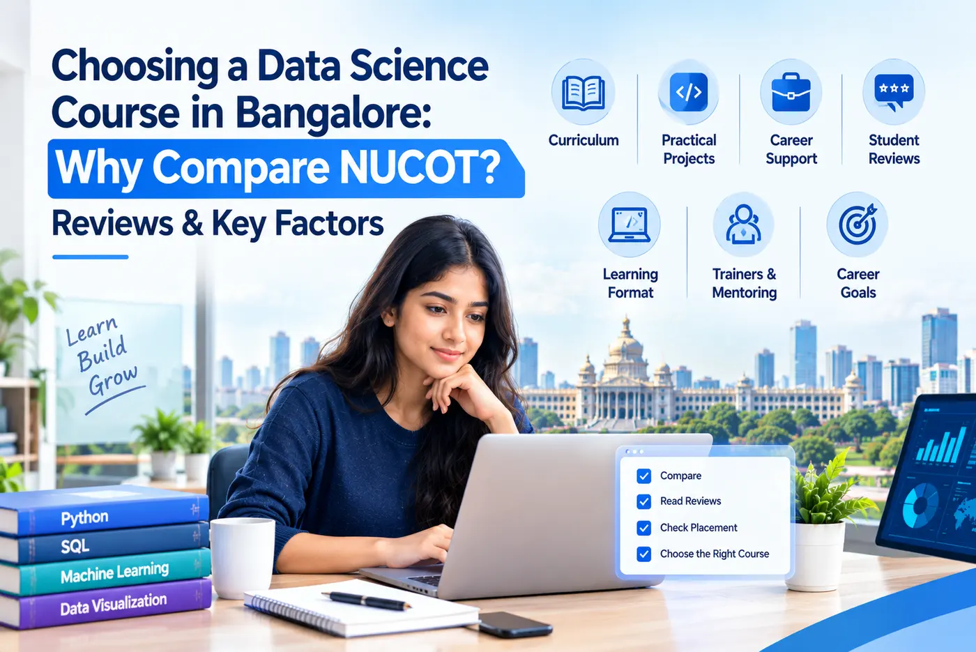 Choosing a Data Science Course in Bangalore: Why Compare NUCOT? Reviews & Key Factors