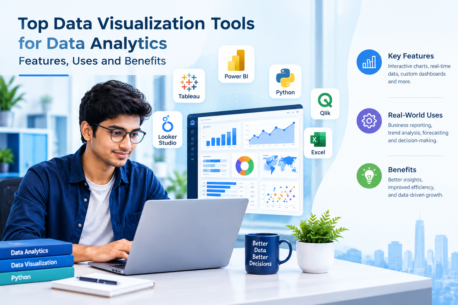 Top Data Visualization Tools for Data Analytics: Features, Uses and Benefits